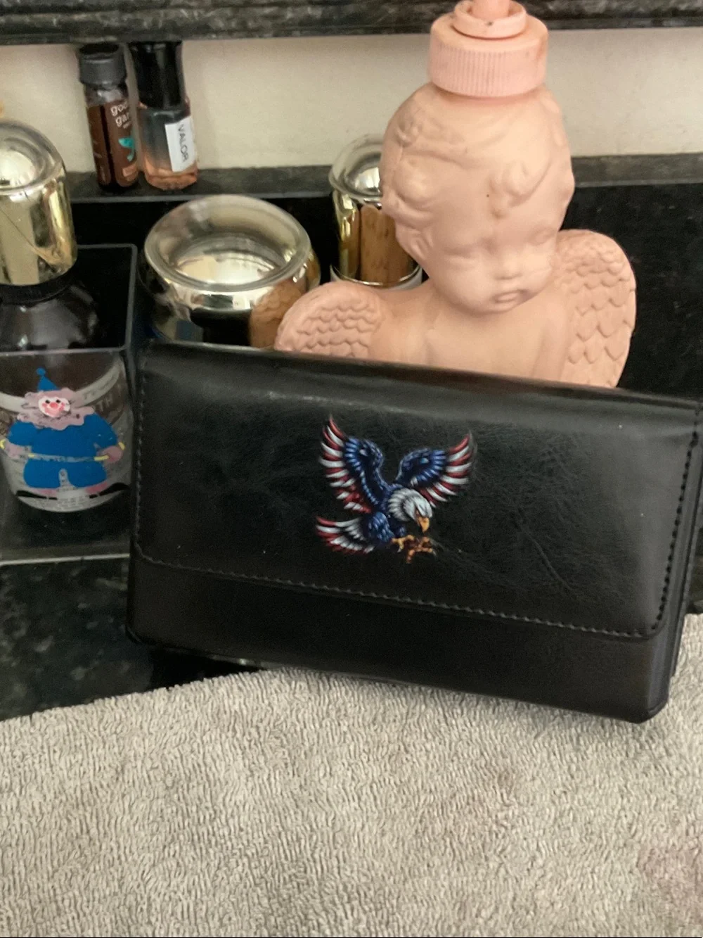 Brand new Black Eagle Graphic Wallet Phone Case - Leather Folio